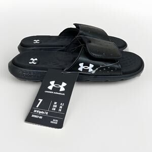 Under Armour 3026027 Womens sz 7 UA Ignite Pro Slides Athletic Sandals Flip Flop